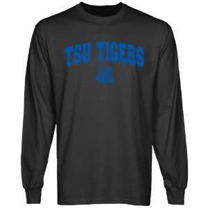  Tennessee State Tigers Charcoal Logo Arch Long Sleeve T 