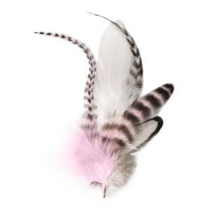  Puppylocks Sugar Feather Fur Extension, Long, Baby Pink 