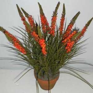  24 Silk Torch Flower and Wild Grass (orange)