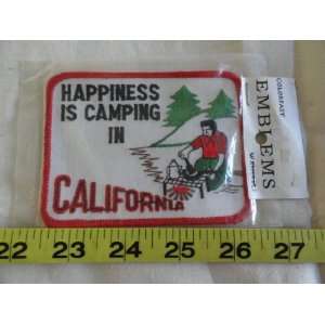  Happiness is Camping in California Patch 