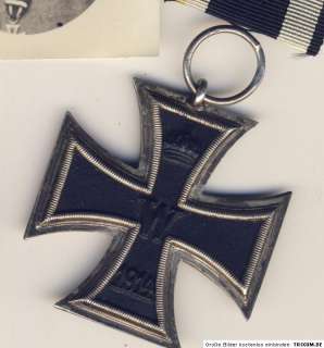   german medal Iron Cross + Hindenburg Cross + Studio photo soldier WW1