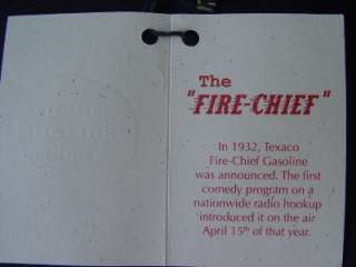 TEXACO COLLECTOR BEAR THE FIRE CHIEF 3RD EDITION 1999  