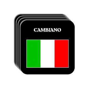  Italy   CAMBIANO Set of 4 Mini Mousepad Coasters 