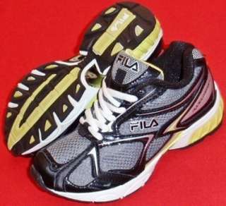 NEW Boys Toddler FILA RIVITER Black/Yellow Athletic Running Sneakers 