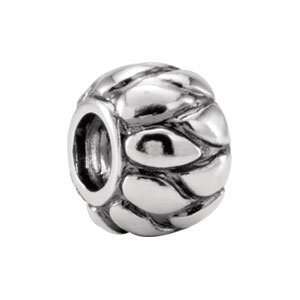  28239 Silver 10.50X8.00 Kera Flames Bead Jewelry