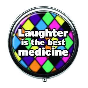  TRENDY LAUGHTER IS THE BEST MEDICINE PILL CASE VITAMINS 