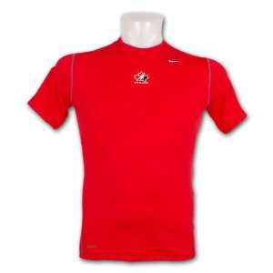  Team Canada IIHF Pro Core Performance T Shirt (Red 