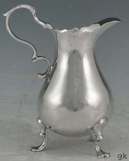 1748 English Sterling Silver Creamer Classical Design No Monograms 