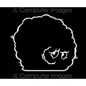  MEATWAD WHITE DECAL 6 X 6 Automotive