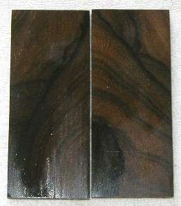 You are bidding on 1 pair of bookmatched stabilized Ziricote ( Cordia 