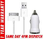 New In Car Charger For Apple iPhone 4S 4 3GS 3G iPod Touch Classic 