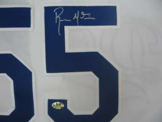 Russell Martin Autographed Los Angeles Dodgers Majestic Jersey. The 