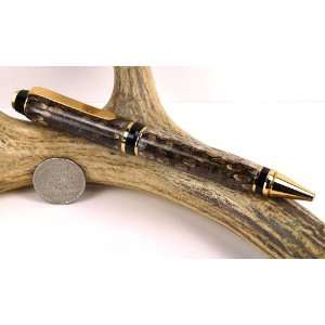   Diamondback Rattlesnake Cigar Pen With a Gold Finish