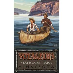   Canoers Artwork by Paul A Lanquist, 11 Inch by 17 Inch