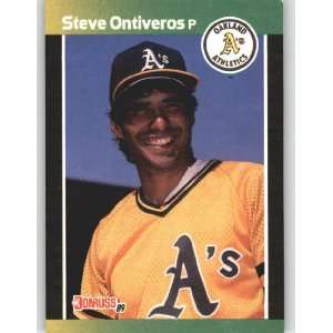  1989 Donruss #596 Steve Ontiveros   Oakland Athletics 
