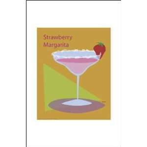  Strawberry Margarita by Atom. Size 11 inches width by 17 