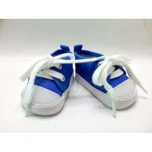  Blue Canvas Sneakers. Fit Dolls Such as American Girl 