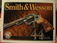 Tin Sign  Smith and Wesson  44 Magnum Gun  