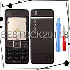 Black Sony Ericsson C902 C902i Fascia Full Housing Cover Case Bezel 