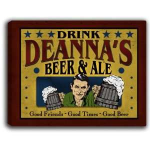  Deannas Beer & Ale 14 x 11 Collectible Stretched 