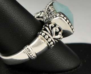 Sterling Silver Rings Genuine Turquoise & Stone Size 11 3/4 & 10 