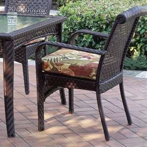  South Sea Rattan 75221 C6596 Martinique Arm Outdoor Dining 