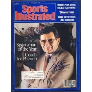  JOE PATERNO Signed / Autographed 1986 Sports Illustrated 