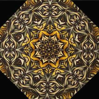 GOLD & SILVER LUMINOSITY Kaleidoscope Quilt Blocks KIT  