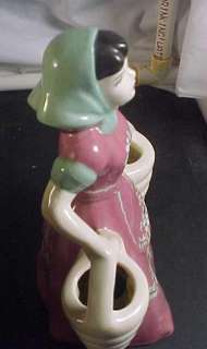 Weil Ware California Pottery Flower Girl Figurine  