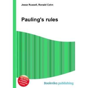 Paulings rules Ronald Cohn Jesse Russell Books