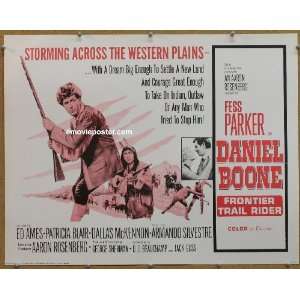  DANIEL BOONE FRONTIER TRAIL RIDER half sheet movie poster 