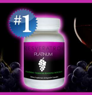   RESVERATROL PLATINUM   Anti aging trans red wine extract supplement