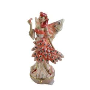  Flamingo Fairy Trinket Box Bejeweled