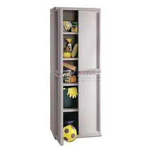  Light Duty Plastic 4 Shelf Cabinet 25 5/8W X 18 7/8D X 