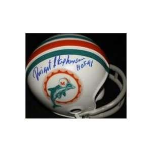  Dwight Stephenson autographed Football Mini Helmet (Miami 