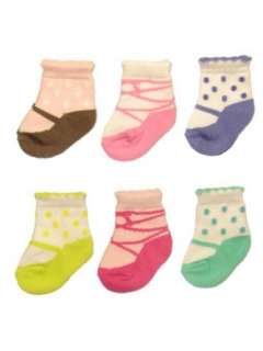    Carters Hosiery Baby Girls Infant 6 Pack Mary Jane Socks Clothing