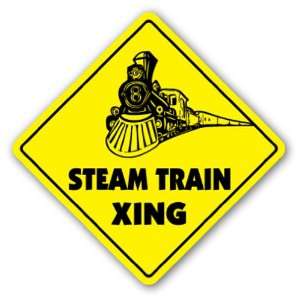  STEAM TRAIN CROSSING Sign xing gift novelty lover model RR 