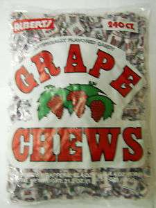 Alberts Grape Fruit Chews Candy 240 count Bag  