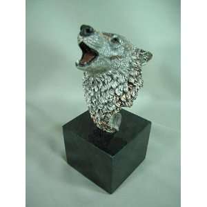  Ltd. Edition Mixed Media Wolf Sculpture