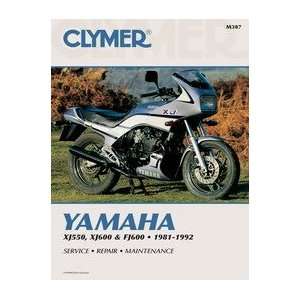    CLYMER REPAIR/SERVICE MANUAL YAMAHA 550 600 FOURS 81 92 Automotive