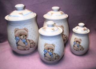 Complete Set Tienshan Country Bear Canisters  