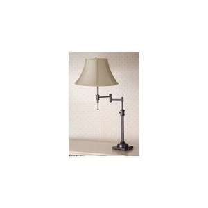 State Street Collection 1 Light Swing Arm Table Lamp with Calais Cream 