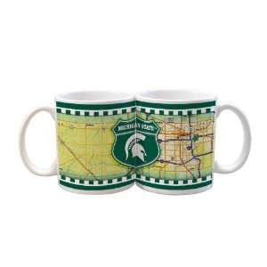  NCAA Michigan State Spartans 2 Pack 11oz White Road To Mug 