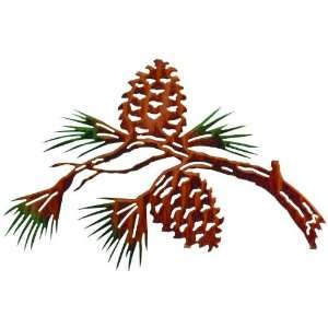  16 Pine Cone Branch Metal Wall Art by Neil Rose Kitchen 