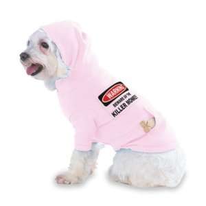   KILLER MONKEY Hooded (Hoody) T Shirt with pocket for your Dog or Cat