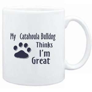  Mug White  MY Catahoula Bulldog THINKS I AM GREAT  Dogs 