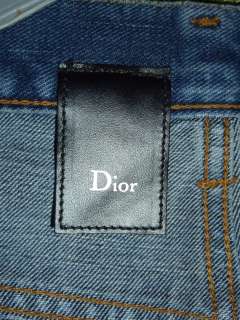 ¹DIOR HOMME RARE SS08 SEMI WAXED BLUE JEANS BNWOT 32  