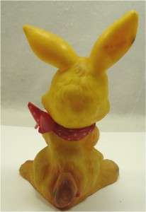 vintage 50s/60s Rubber Squeaking Easter Bunny Rabbit Japan  