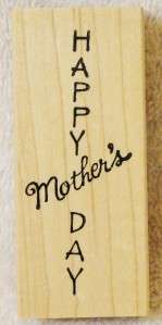 Northwoods Rubber Stamps Happy Mothers Day Card Making Phrase  