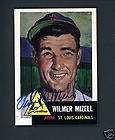 3979 1953 Topps 128 Wilmer Mizell BL Cardinals VG  